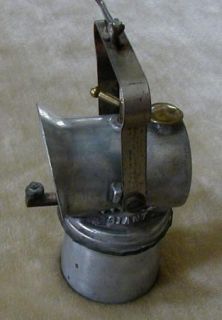 RARE Justrite LITTLE GIANT Miners Carbide Lamp (patented 1917)   Cast