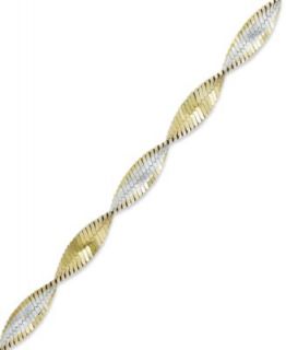 Giani Bernini 24k Gold Over Sterling Silver Bracelet, Twist Chain