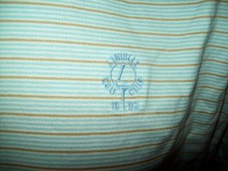 Stripe Cotton Polo Shirt Linville Golf Club Sz x Large XL