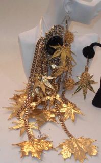 Liza Minnelli Killer Stage Jewelry Brooch Earrings Set