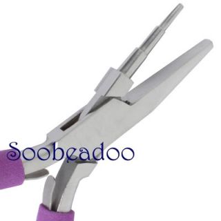 Wire Wrapping 3 Step Round Flat Jaw Pliers