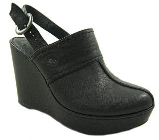 New Born Dot Womens Black Wedge Clog Shoes US Sizes