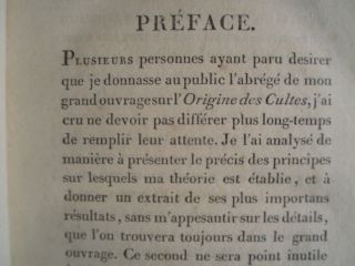 1820 Dupuis Origine de Tous Les Cultes French Français