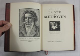 Romain Rolland La Vie de Beethoven Livre Francais Reliure Superbe Ed
