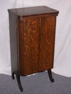 Antique Oak Liquor Cabinet