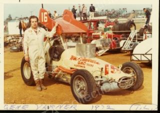 Gene Varner 16 Sprint Car Auto Racing Photo 1972