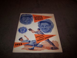 1954 Little League World Series Program Yakima WA Al Junior Baseball
