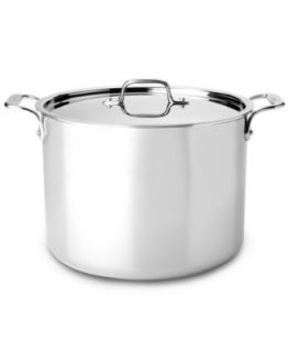 All Clad BD5 Covered Stockpot, 12 Qt. Brushed Stainless Steel