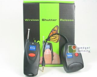 With the wireless shutter release, you can control theshutter of your