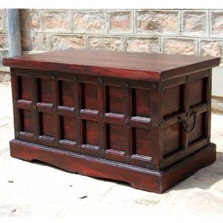 Solid Wood Storage Box Trunk Toy Chest Cherry Coffee Table Wrought