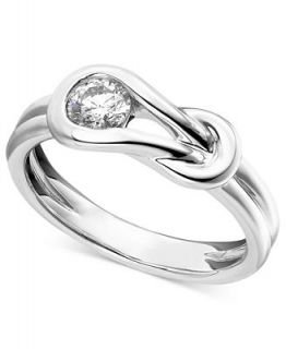 Everlon Diamond Ring, Diamond Knot 14k White Gold (1/2 ct. t.w.)