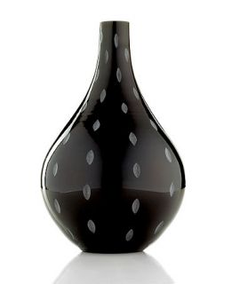 Sasaki Stitch Black Vase, 14   Collections   for the home