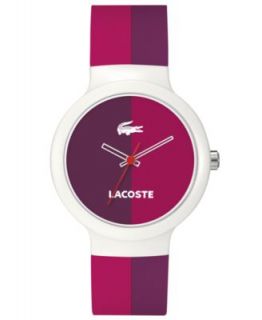 Lacoste Watch, Goa Blue and Red Silicone Strap 40mm 2000692   All