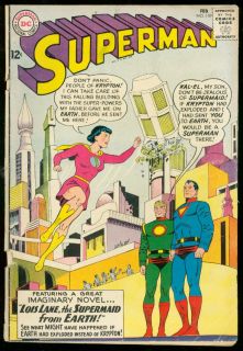 Superman 159 1963 DC Comics Lois Lane Cover Krypton
