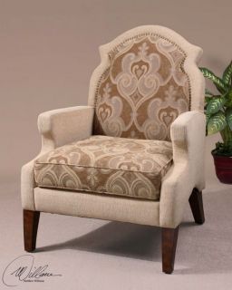 Accent Formal Seating Armchair Living Room Arm Chair Sand Taupe Beige