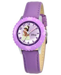 Disney Watch, Kids Rapunzel Time Teacher Purple Leather Strap 31mm