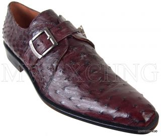 Calzoleria Toscana Ostrich Loafers EU 42 Italian Designer Mens Shoes