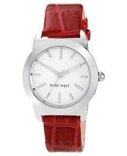 Nine West Watch, Womens Berry Croco Patent Polyurethane Strap 36mm NW