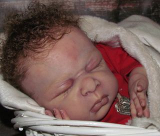 Reborn Baby Boy or Girl Lorena Paulger Newborn Red Head Doll Art No