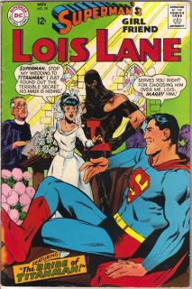 Supermans Girlfriend Lois Lane Comic Book 79 DC Comics 1967 Fine