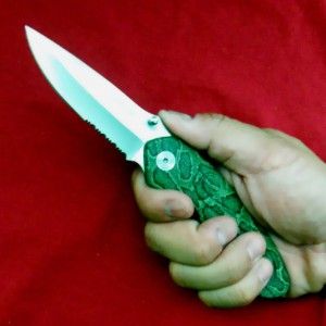 W5086 Hunting Knife Folding Pocket Lock Blade Outdoor Camping Tactical