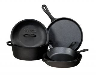 Lodge Lodge Logic Cast Iron 5 Piece Cookware Set New