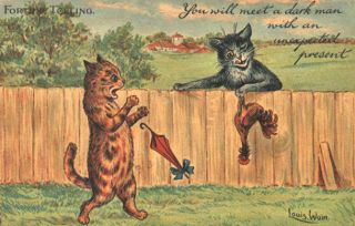 Louis Wain Collectible Tuck Cat 1905 Postcard Humorous Ser