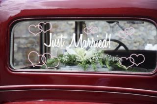 Just Married Just Married Car Decal Personalized Wedding Sticker