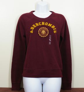 Abercrombie Fitch Women Eddy Sweatshirt Pullover Crew Neck Top Shirt