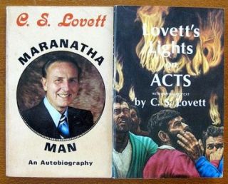 Lot of 6 C s Lovett Books Lovetts Lights on Acts SC