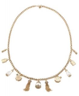 Carolee 40th Anniversary Legacy Collection Necklace, Gold tone Glass