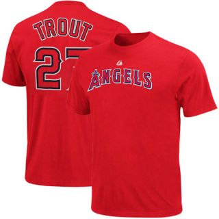 Majestic Mike Trout Los Angeles Angels of Anaheim 27 Player T Shirt