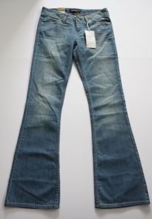 Levis Ultra Low Rise Stretch Flare Jeans 5 Denim Slim Fit Blue New