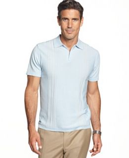 Cubavera Shirt, Fine Guage Panel Polo Shirt