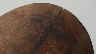 Antique, hand made primitive wooden trencher dough bowl, c1800s . 17