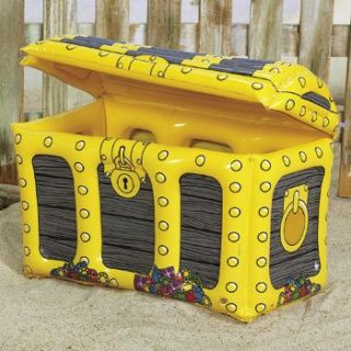 Inflatable Treasure Chest Drink Cooler Pirate Party Luau Pool