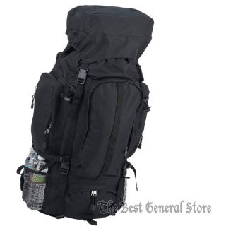 Large 34 Black Water Repellent Mountaineers Backpack Hunting Camping