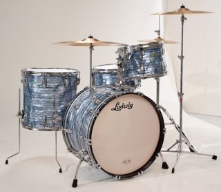 Up for auction is my 2011 Ludwig Classic Maple Drum Set Sky Blue Pearl