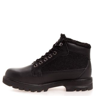Lugz Mens Brigade Fleece Leather Casual Boot Boots Shoes