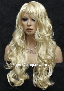 Super Luscious Layered Long Wavy Stunning Blonde Wig