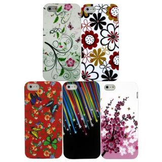 5pcs Beautiful Soft Back Case Cover Skin for Apple iPhone 5 5g LK053