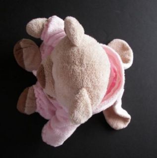 Ty Pluffies Love to Baby Pink Bunny PJ Pajama Bear 12 Plush Toy