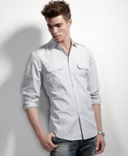 INC International Concepts Shirt, Long Sleeved Litrell Shirt
