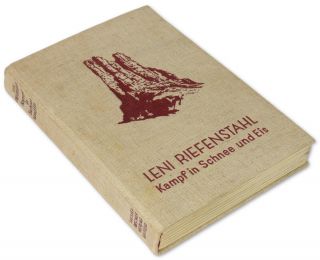 Old German Book Leni Riefenstahl, Struggle in Snow and Ice, 155 photos