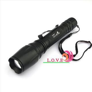 1600 Lumens CREE XML T6 LED Zoomable Flashlight Torch Lamp