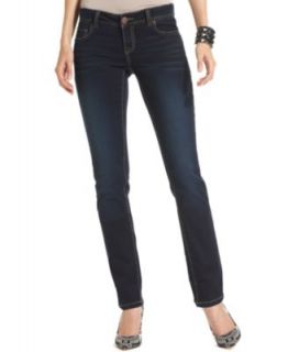 INC International Concepts Jeans, Curvy Fit Skinny Topstitch, Dark