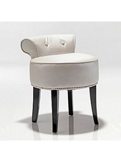 Black Orchid White Pearl Dressing Table Stool   