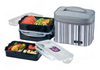 New Lunch Box Set Bento Lock & Lock HPL817 Salad Sandwich Box With
