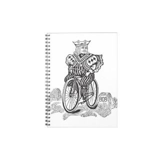 Bicycle® Joker King on a Bike Spiral Note Book