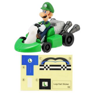 Wii Super Mario Bros Kart Push Along Racer Luigi Car